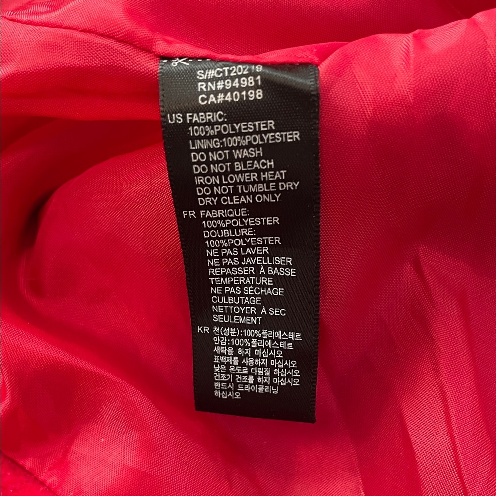 Forever XXI Red Button-Up Coat Sz M - Picture 10 of 12